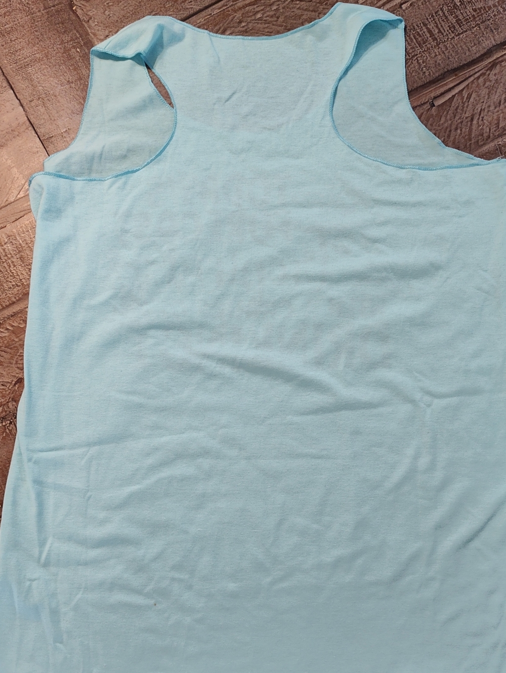 Light Blue Tropical Graphic Tank Top - Women's - Picture 3 of 5